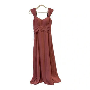 Azazie bridesmaid dress size A4 desert rose